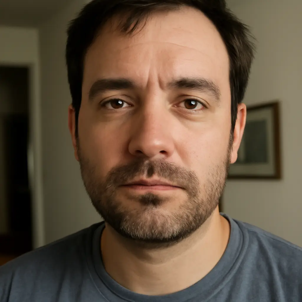 AI-generated fictional portrait